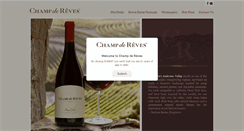 Desktop Screenshot of champderevesvineyards.com